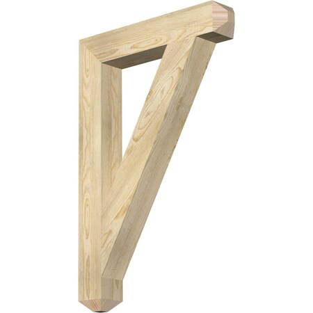 Ekena Millwork Traditional Craftsman Rough Sawn Bracket, Douglas Fir, 4"W x 24"D x 36"H BKT04X24X36TRA04RDF
